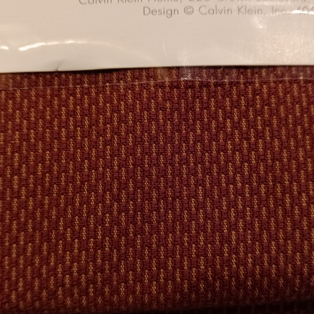 NOS Vtg Calvin Klein Home Khaki Collection Adobe Leaf Standard Pillow Sham